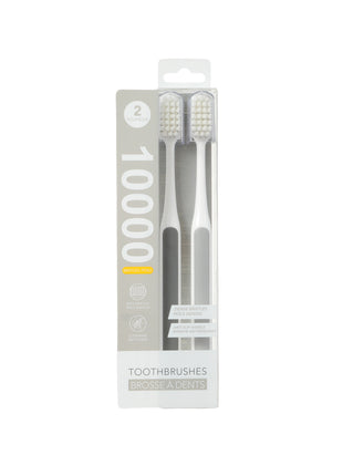 Ultra-Soft Toothbrushes with Fine Dense Bristles (2 pcs)