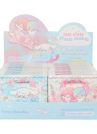 MINISO Sanrio Characters Printed Facial Tissues (Cool Stars, Pocket Pack, 40 Sheets)