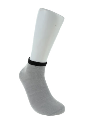 Classic Contrast Color Odor Control Men's Ankle Socks 3 Pairs (Basic Colors)