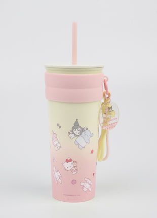 Sanrio characters Collection Stainless Steel Tumber with Pendant and Straw 800mL(Sanrio characters)