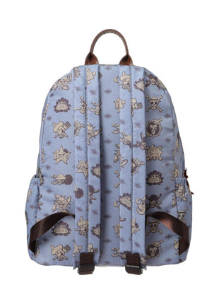 One Piece Collection All-over Print Backpack(Gray-Blue)
