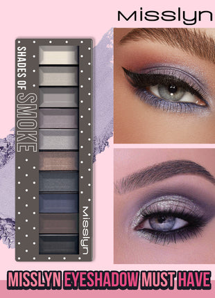 Misslyn Must-have eyeshadow shades 11g , 6 SHADE OF SMOKE