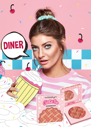 Misslyn Cutie Pie Trio Bronzing Blush 8g , 4 READY TO CRUMBLE