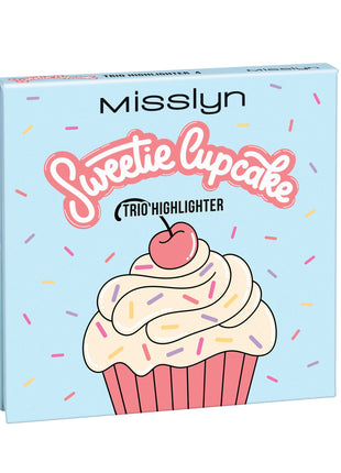 Misslyn Sweetie Cupcake Trio Highlighter 8g , 4 SUGAR RUSH