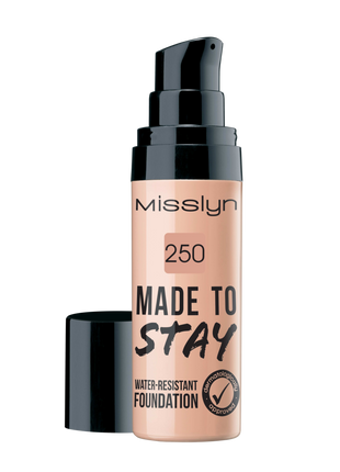 Misslyn MADE TO STAY FOUNDATION WATER-RESISTANT FOUNDATION 30ml , 250 true beige