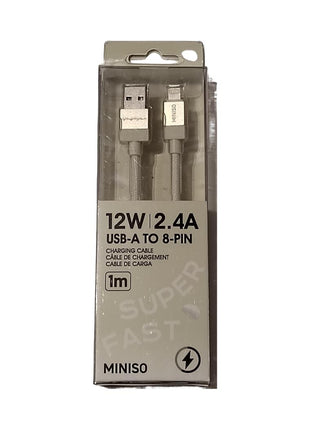 Life is for Fun Series 8-PIN Fast Charging Cable (White)