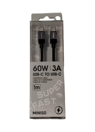 Life is for Fun Series CTC Fast Charging Cable (Black)