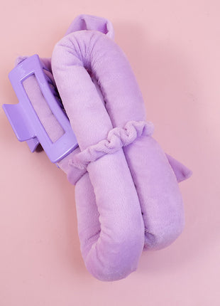 Large intestine scrunchie grip four-piece set of sleep curling irons