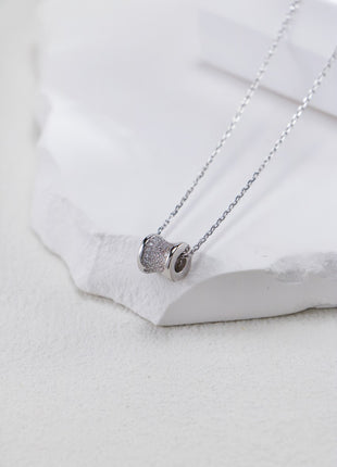 S925 Silver Zircon Inlaid Waist Necklace D0439
