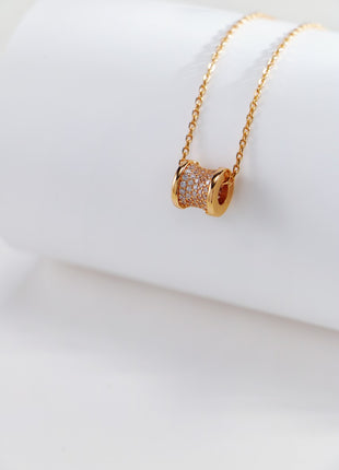 S925 Silver Zircon Inlaid Waist Necklace D0439