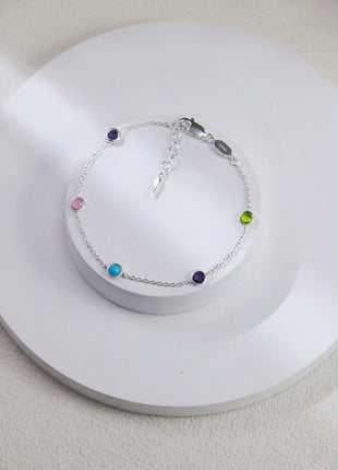 925 Sterling Silver Beaded Bracelet SL0203