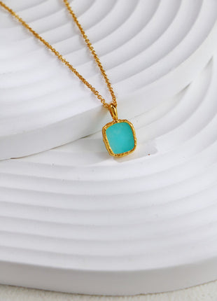 S925 Silver Rhodonite Amazonite Necklace D0411