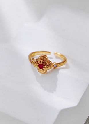 S925 Silver Court Zircon Earrings CE0367