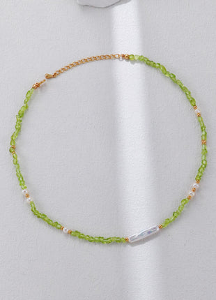 S925 Silver Olive Pearl Bracelet SL0208
