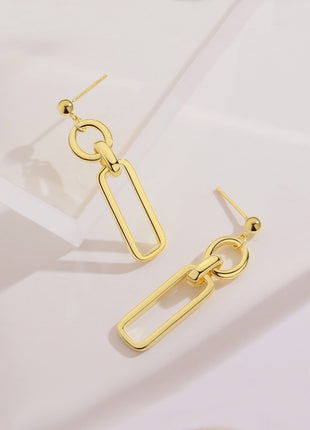 Sterling silver geometric earrings E0564