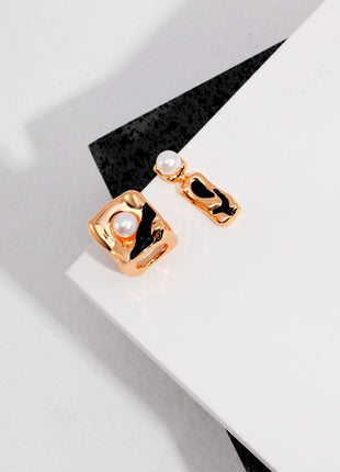 Sterling Silver Glazed Pearl Earrings YE0007
