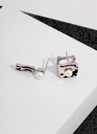 Sterling Silver Glazed Pearl Earrings YE0007