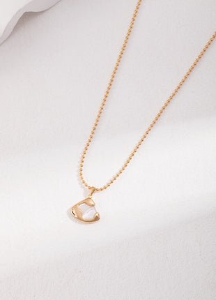 Silver White Pearl Skirt Necklace D0379