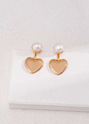 Sterling silver pearl earrings E01104-2