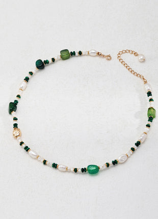 Sterling silver pearl agate bracelet SL0122-2