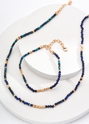 Sterling silver lapis lazuli bracelet SL0145-2