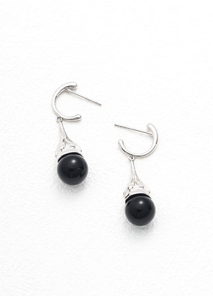 Sterling silver agate tiger eye earrings E01187