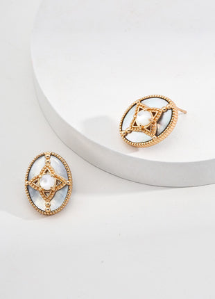 Sterling silver vintage earrings E01140-2
