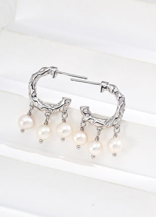S925 Silver Natural Pearl Earrings E01240