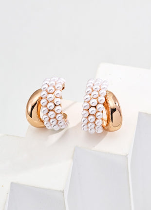 S925 Silver Imitation Pearl Earrings E01248
