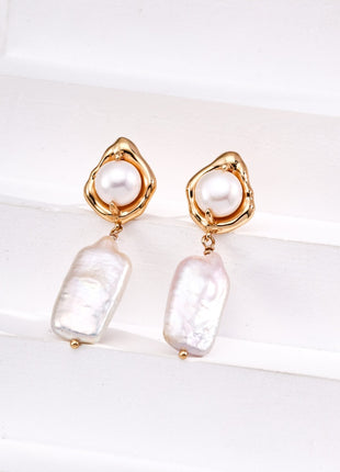 S925 Silver Natural Pearl Earrings E01284