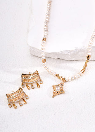 S925 Silver Vintage Zircon Earrings E01280-2