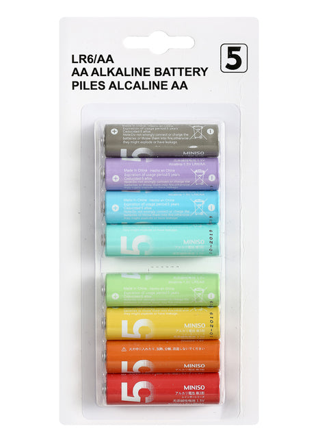 AA Alkaline Battery 8 Pack(Colorful)2