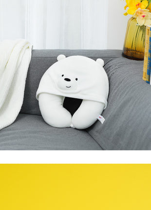 We Bare Bears - U-shaped Pillow with Hood(Ice Bear)