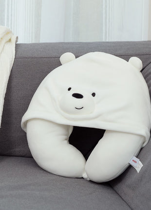 We Bare Bears - U-shaped Pillow with Hood(Ice Bear)