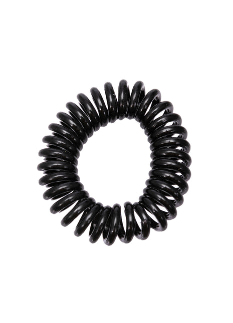 3.5 Black Spiral Hair Ties (6pcs)2