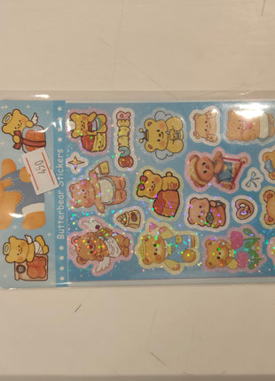 黄油小熊咕卡贴