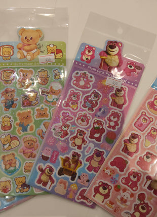 黄油小熊咕卡贴