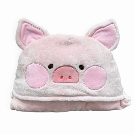 LuLu the Piggy Collection Hooded Blanket