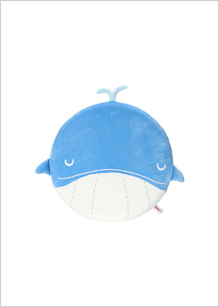 Ocean Series- Whale Flat Plush Toy (Light Blue)