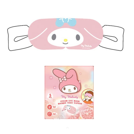 Sanrio Characters Steam Eye Mask (Grapefruit, 5 pcs)