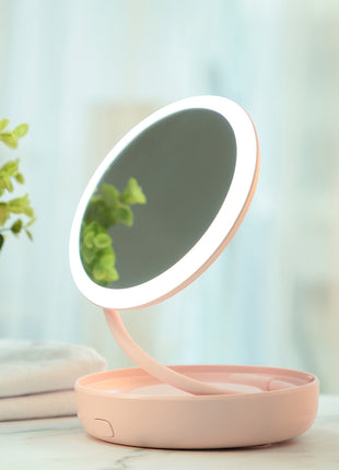 360¡ã Rotating LED Table Mirror2