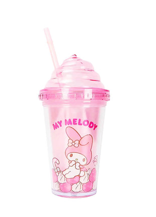 Sanrio Characters Plastic Water Bottle (320mL)(Pink)