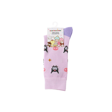 Sanrio characters Full Print Crew Socks (Kuromi)