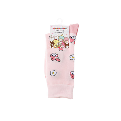 Sanrio characters Full Print Crew Socks (My Melody)