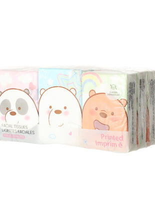 We Bare Bears Collection 4.0 Fragrance-free Facial Tissues with Prints (9 Sheets*9 packs)