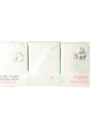 We Bare Bears Collection 4.0 Fragrance-free Facial Tissues with Prints (9 Sheets*9 packs)