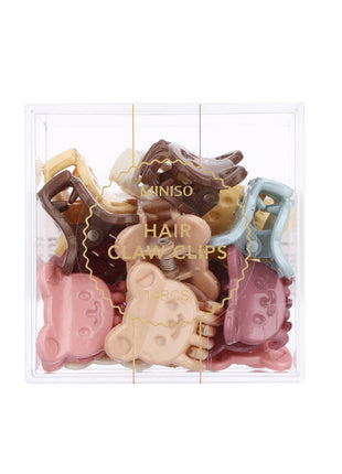 Cute Bear Mini Hair Claw Clip (14 pcs)