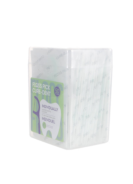 Individually Wrapped Smooth Mint Dental Flossers (50 pcs)