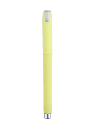 Thick Barrel Gel Pen (0.38mm, Black Ink)(Yellow Barrel)