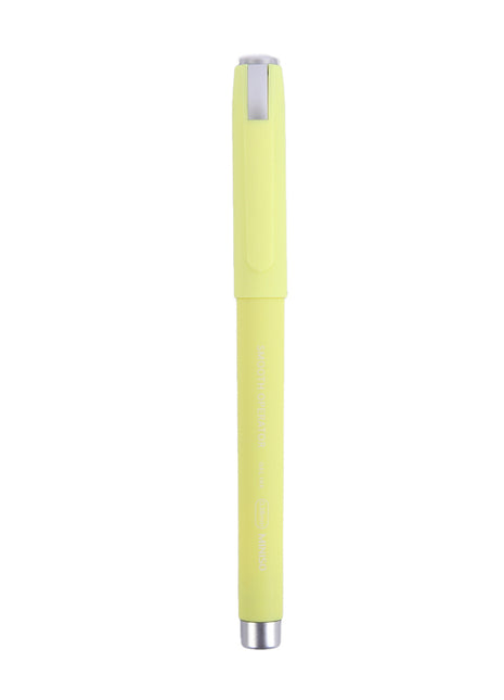 Thick Barrel Gel Pen (0.38mm, Black Ink)(Yellow Barrel)